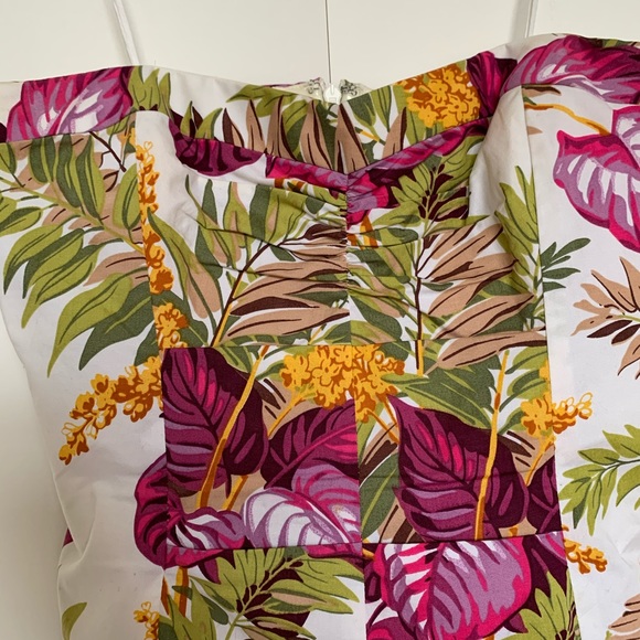 🌺Nicole Miller-Strapless Tropical Dress - Picture 5 of 8